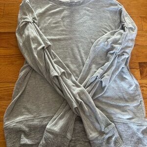 Girls Athleta Fleece Long Sleeve with ruffle sleeves